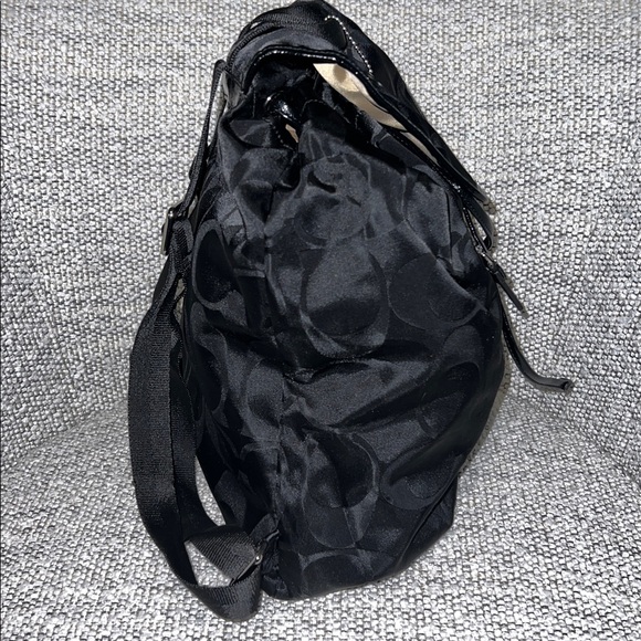 Coach Backpack Signature Black Nylon - Picture 7 of 10